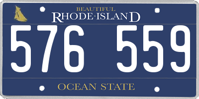 RI license plate 576559
