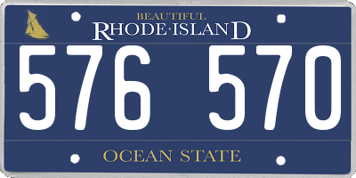 RI license plate 576570