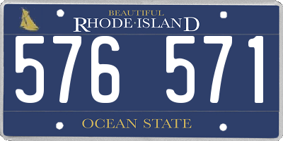 RI license plate 576571