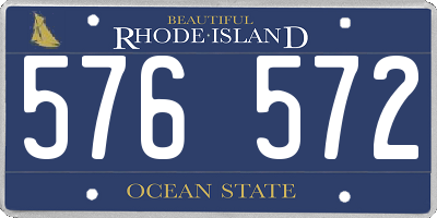 RI license plate 576572