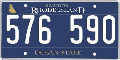RI license plate 576590