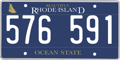 RI license plate 576591