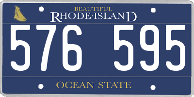 RI license plate 576595