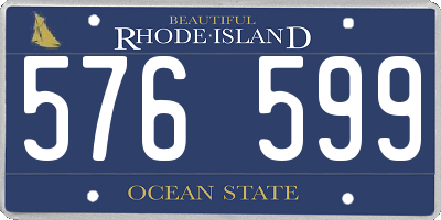 RI license plate 576599