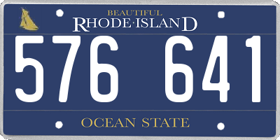 RI license plate 576641