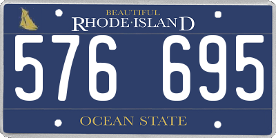 RI license plate 576695