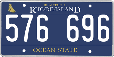 RI license plate 576696