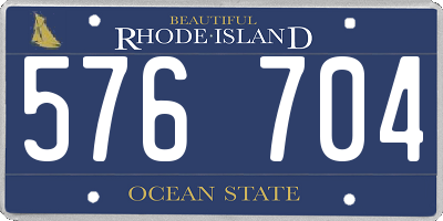 RI license plate 576704