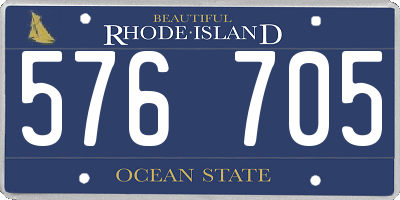 RI license plate 576705