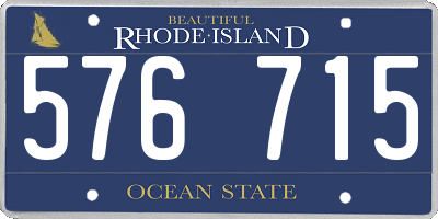 RI license plate 576715