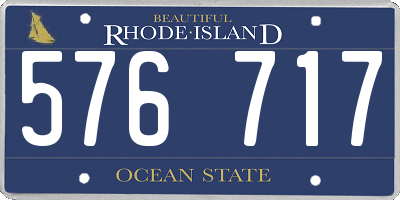 RI license plate 576717