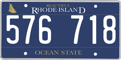 RI license plate 576718