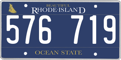 RI license plate 576719