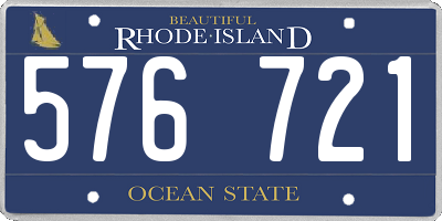 RI license plate 576721