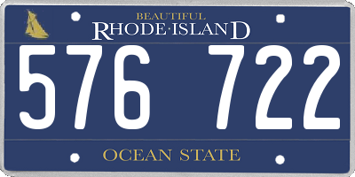 RI license plate 576722