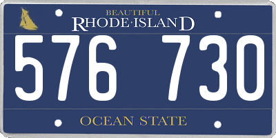 RI license plate 576730