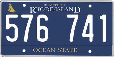 RI license plate 576741