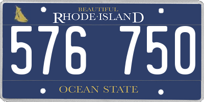 RI license plate 576750
