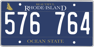 RI license plate 576764