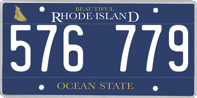 RI license plate 576779