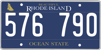 RI license plate 576790
