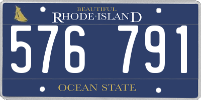RI license plate 576791
