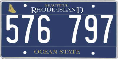 RI license plate 576797