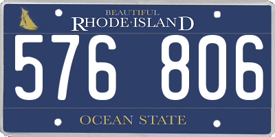 RI license plate 576806