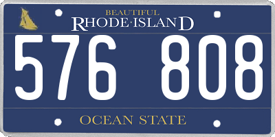 RI license plate 576808