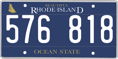 RI license plate 576818