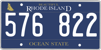RI license plate 576822
