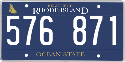 RI license plate 576871
