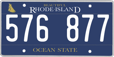 RI license plate 576877