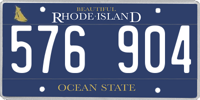 RI license plate 576904