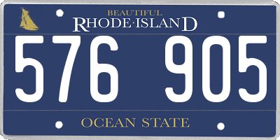 RI license plate 576905