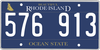 RI license plate 576913