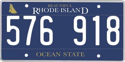 RI license plate 576918