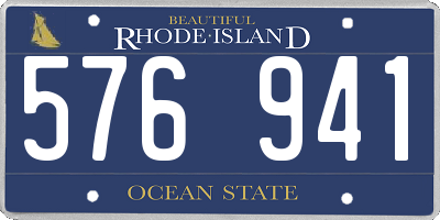 RI license plate 576941