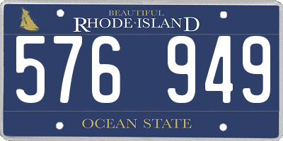 RI license plate 576949