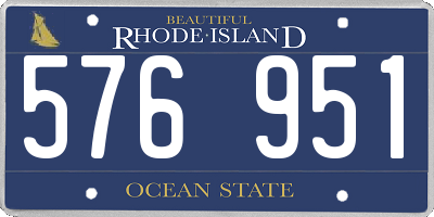 RI license plate 576951