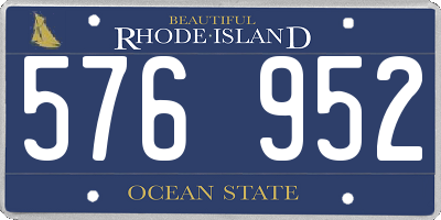 RI license plate 576952