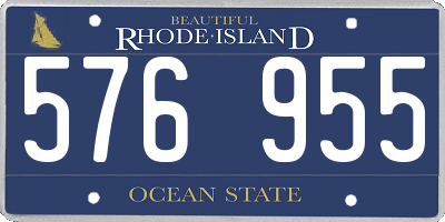 RI license plate 576955