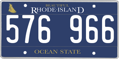 RI license plate 576966