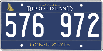 RI license plate 576972