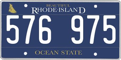 RI license plate 576975