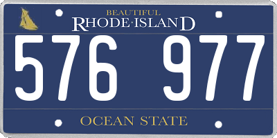 RI license plate 576977