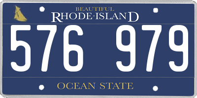 RI license plate 576979