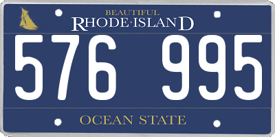 RI license plate 576995