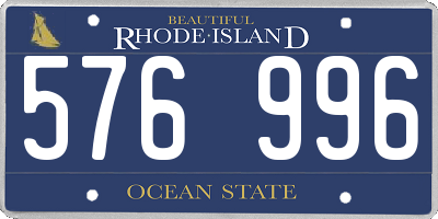 RI license plate 576996