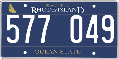 RI license plate 577049
